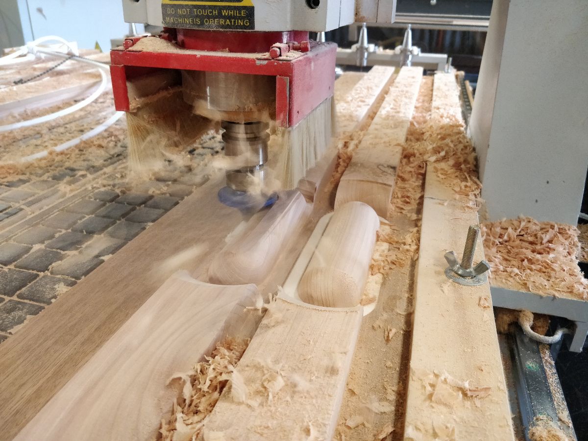 25mm radius cutter machining the MyOm Dowels